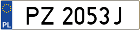 Truck License Plate